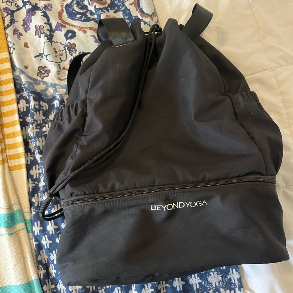 Beyond Yoga Charcoal Backpack